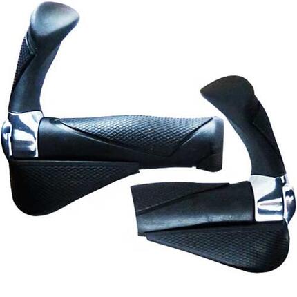 Paire de poignées MF2 Kraton / aluminium 130 + 87 mm - noir