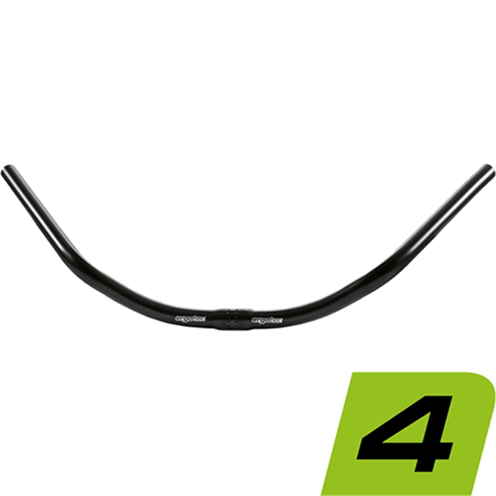 Ergotec - Guidon Moon Cruiser 25,4x610 Mm - Noir - Barre Canivtt - Noir - Taille Unique - Decathlon