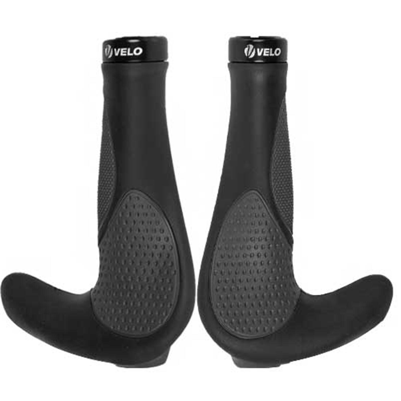 MESSINGSCHLAGER Velo Handvatset m-wave ergogel d3 bar met gelvulling en klem - zwart/grijs