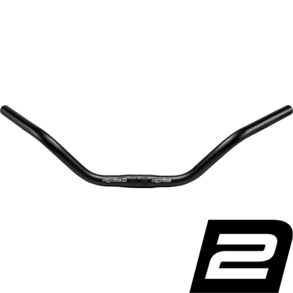 Ergotec Trekking Handlebar 25.4 x 600 mm, Aluminium, Black.