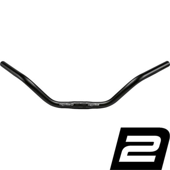 Ergotec Bügel CRUISER, 52°, Ø = 25,4mm, Aluminium, schwarz, SL 2