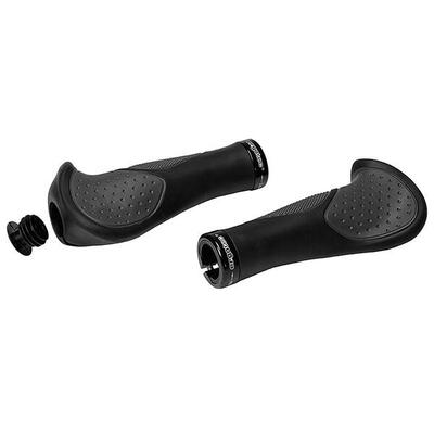 Ergotec frisco 2 siliconen handvatten - zwart en grijs