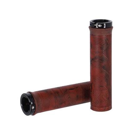 Truvativ Locking Grips Descendant rot/blood-red, Single Locking 133