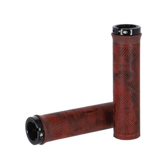 Truvativ Locking Grips Descendant rot/blood-red, Single Locking 133