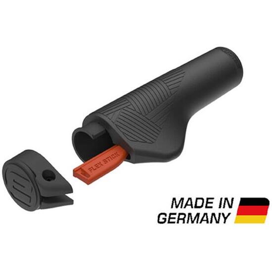 Manopole Ergotec EG ACTIVE FLEX — ergonomiche durezza regolabile nere.