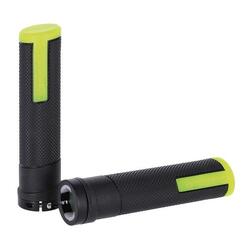 Poignées Ergotec Porto kraton 133 mm paire noir/jaune néon
