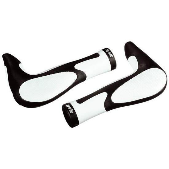 Ergotec MTB-Ergo-Griffe AKSB 09 schwarz/weiß, 138/138mm, Kraton/Gel