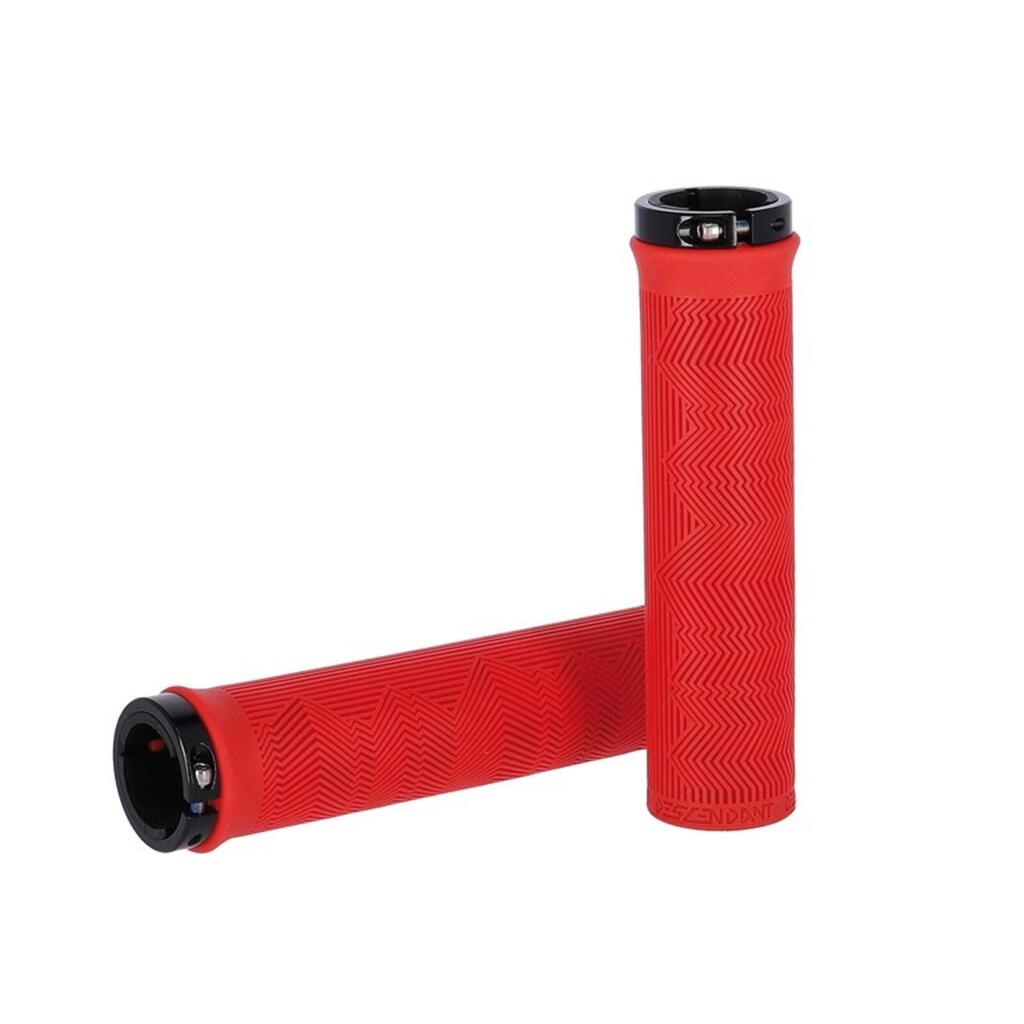 TRUVATIV Descendant handlebar grips, 133 mm, red, pair.