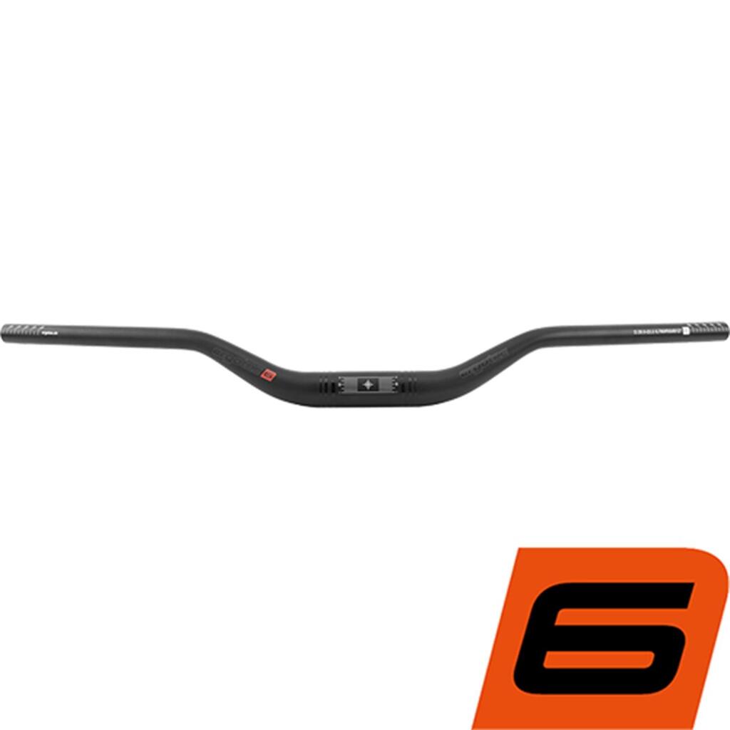 Ergotec Riser Handlebar 35.0×780 mm — Black Aluminium, 400 g.