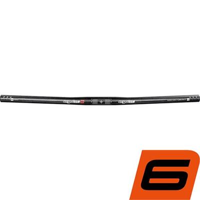Stuur flat bar 25.4x600 mm - zwart