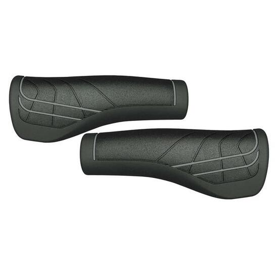 Manopola bici ergonomica regolabile Herrmans Line DD36 125 mm - nero/grigio.