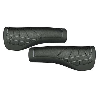 Herrmans dd36 - ergonomisch verstelbaar fiets handvat - zwart grijs