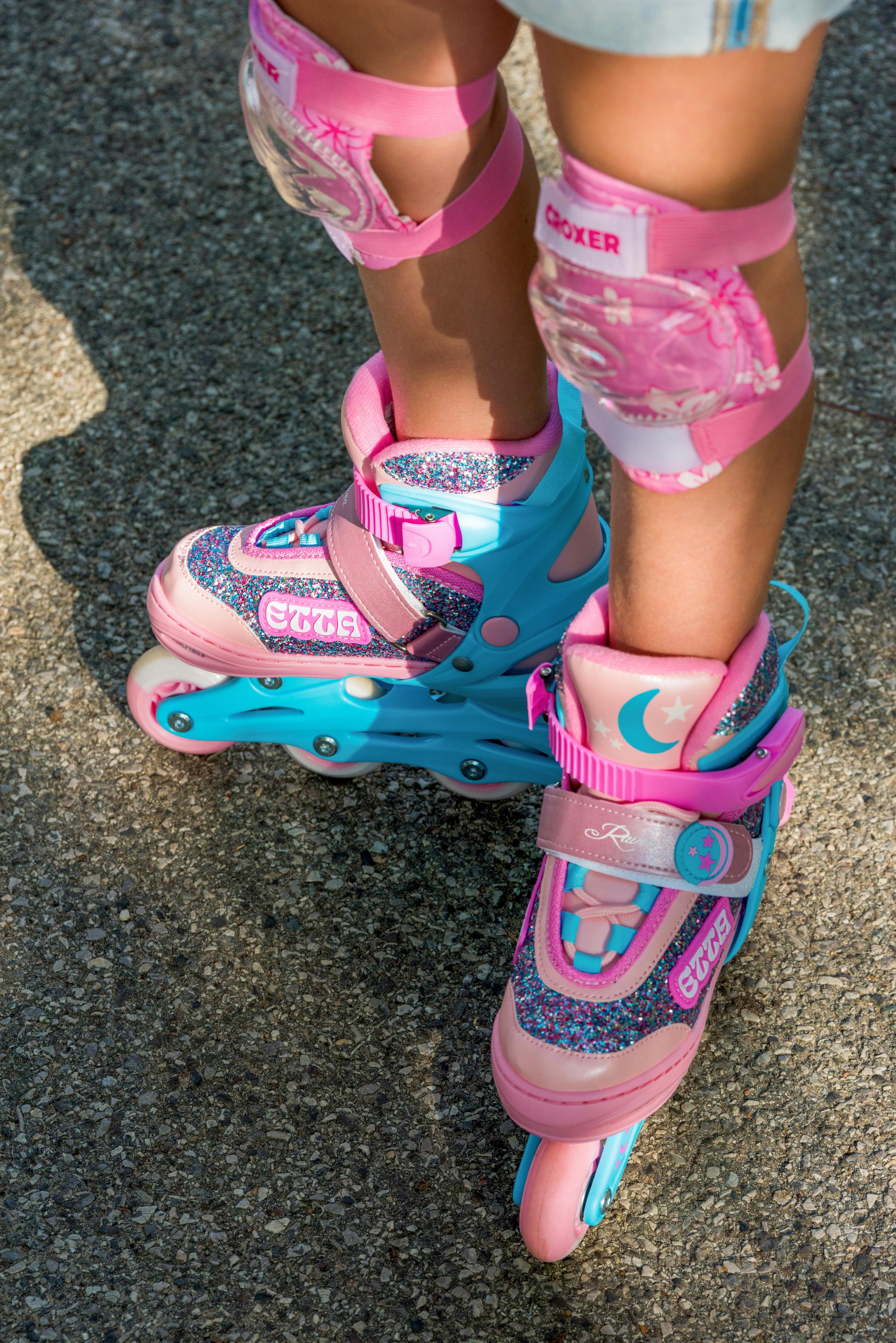 Verstellbare Rollschuhe 3in1 Etta Pink/Blue 3/7