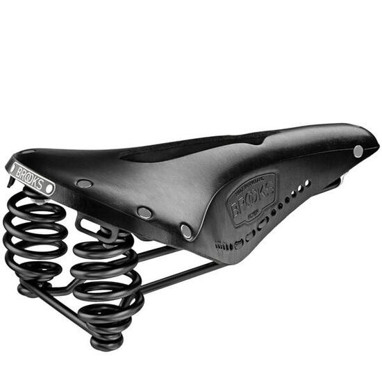 Brooks Herren Fahrradsattel Flyer Carved, Schwarz