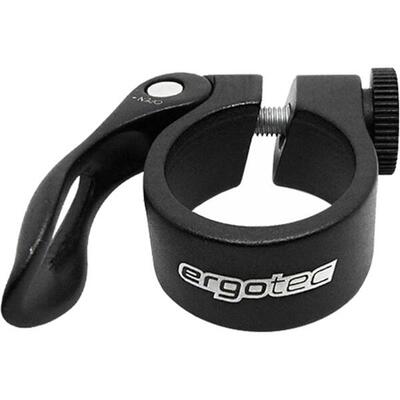 Ergotec Sattelstützklemme. ø = 31.8mm. schwarz mit Schnellspanner