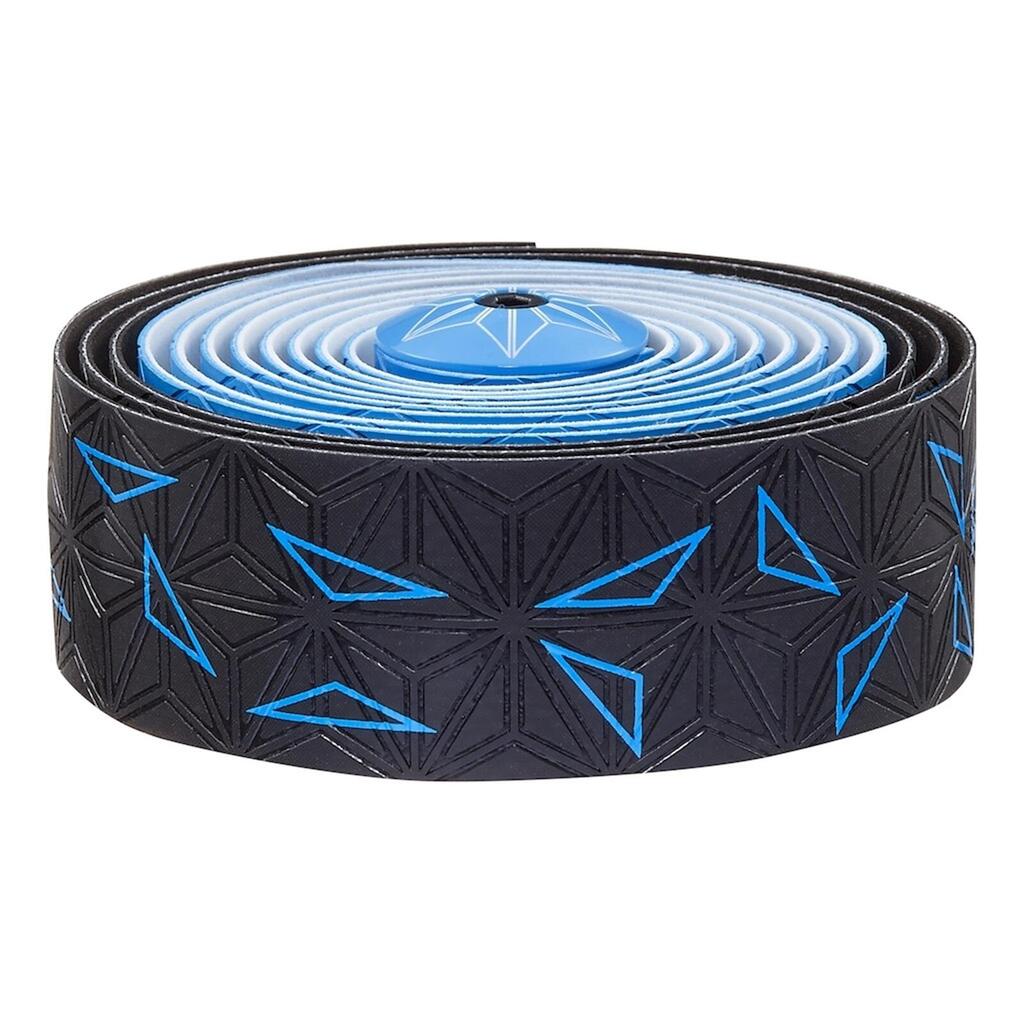 Supacaz Super Sticky Kush Star Fade Bar Tape Black/Neon Blue 2160mm