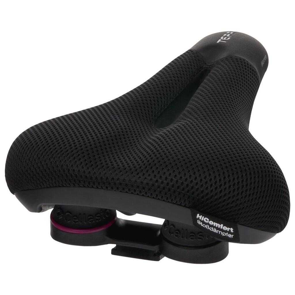 Terry Fisio Climavent Gel Women's Saddle — Black, 9–12 cm.