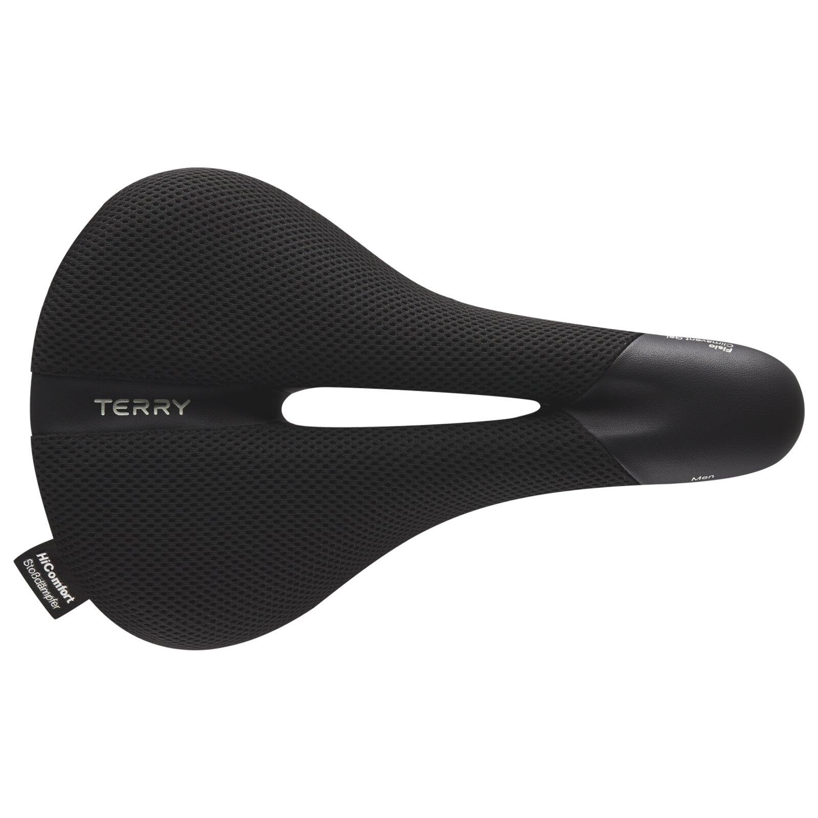 Selle Terry Fisio Climavent Gel pour homme, noire, largeur 9–12 cm. 2/4
