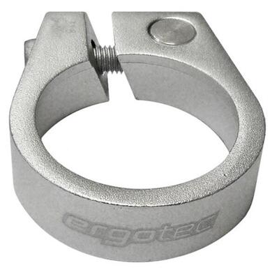 Ergotec Sattelstützklemme. ø = 31.8mm. silber mit Inbus-Schraube