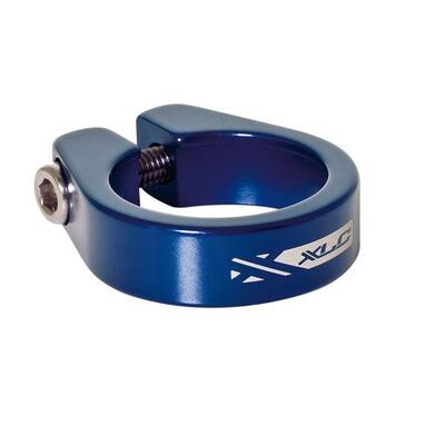 XLC Sattelstütz-Klemmring PC-B09 Ø 31,6mm, blau, Alu, mit Innensechskant