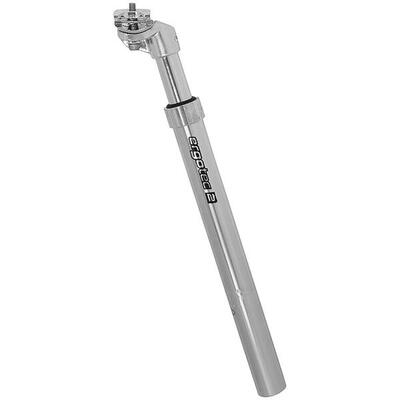 Ergotec Teleskop-Sattelstütze SP-4.1 Ø27.2mm. 350mm. silber. Alu. verstellbar