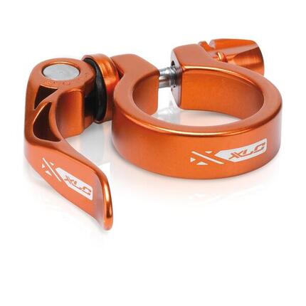 XLC Sattelstütz-Klemmring PC-L04 Ø 34,9 mm orange mit Schnellspanner