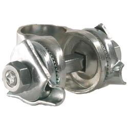 Collier de serrage pour tige de selle - tige ronde - argenté