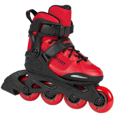 Powerslide Rocket Red größenverstellbarer Inline Skate für Kinder
