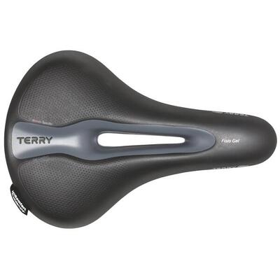 Comfortabele terry fisio flex gel zadel voor dames in zwart