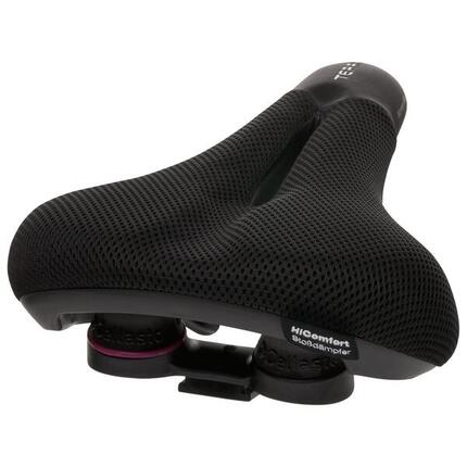 Siodełko Rowerowe Fisio Climavent Max Żelowe Damskie - Czarne