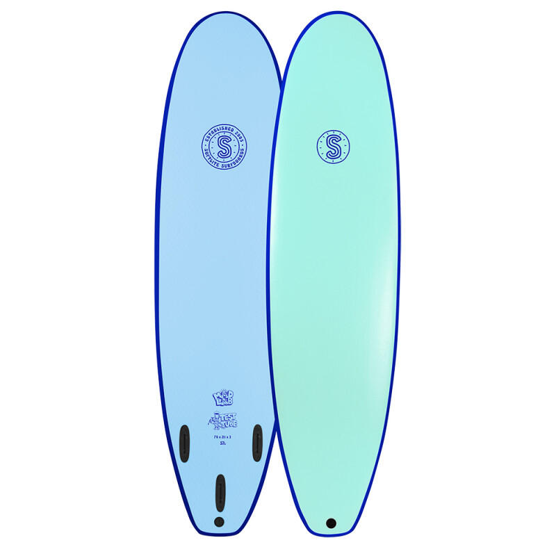 Softlite - Planche De Surf En Mousse Softlite Test Tube 7'0 Menthol - Planche De Surf - Noir - Taille Unique - Decathlon