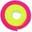 Corde pour Gymnastique Rythmique 165g INDIGO Bicolore 3 m Jaune-Rose