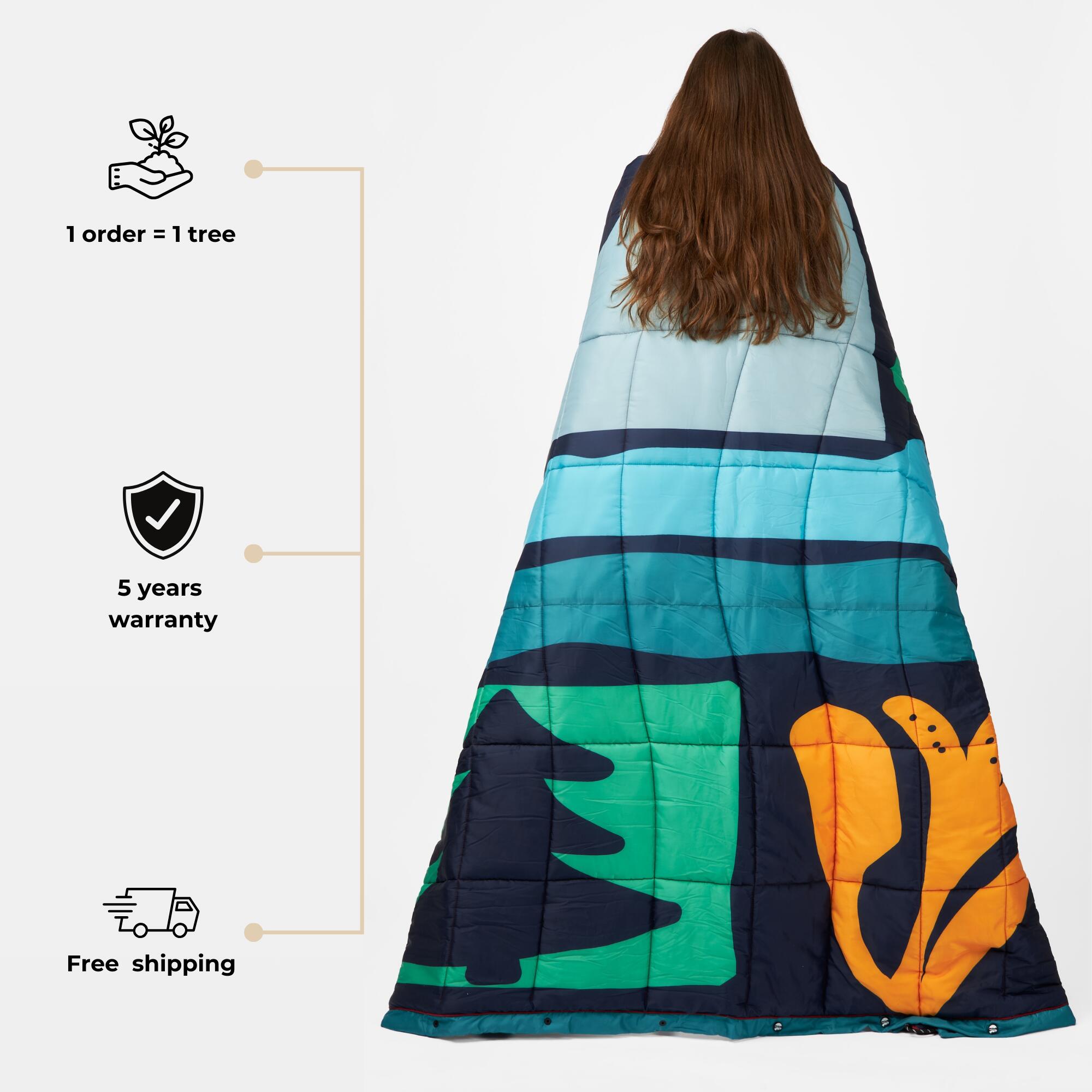 XL Outdoor-Bettdecke Seven Peaks Into The Wild 200x180cm 4/6