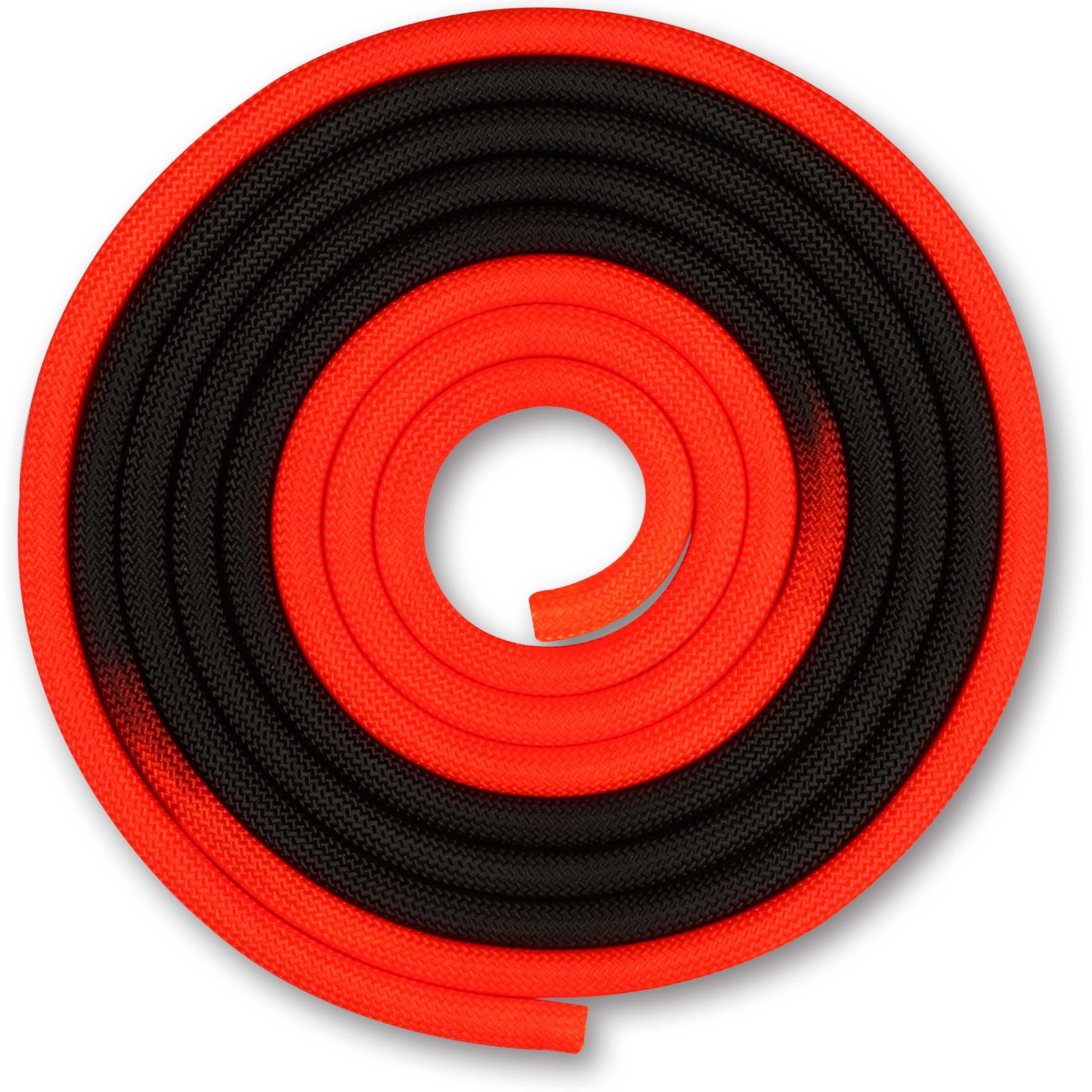 INDIGO SPORTS Cuerda para Gimnasia Rítmica Ponderada 165g INDIGO Bicolor 3 m Rojo-Negro
