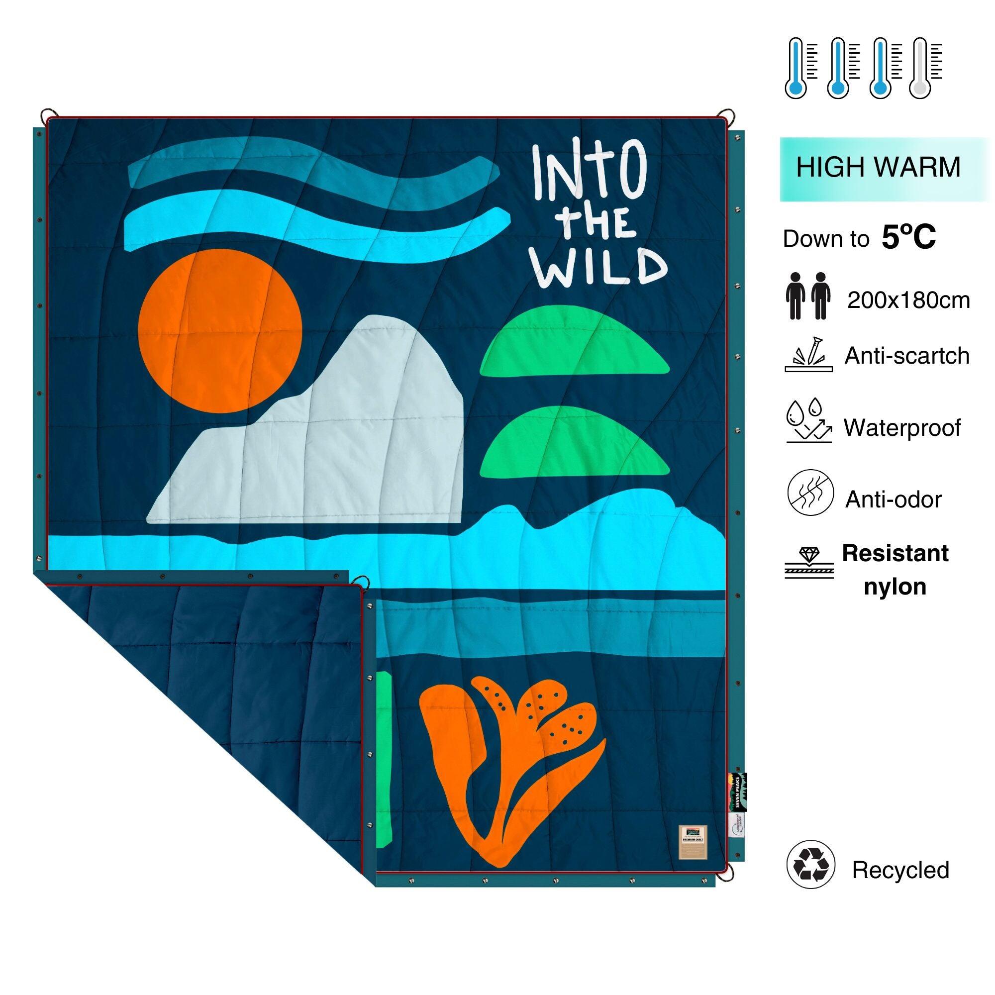 SEVEN PEAKS XL Outdoor-Bettdecke Seven Peaks Into The Wild 200x180cm
