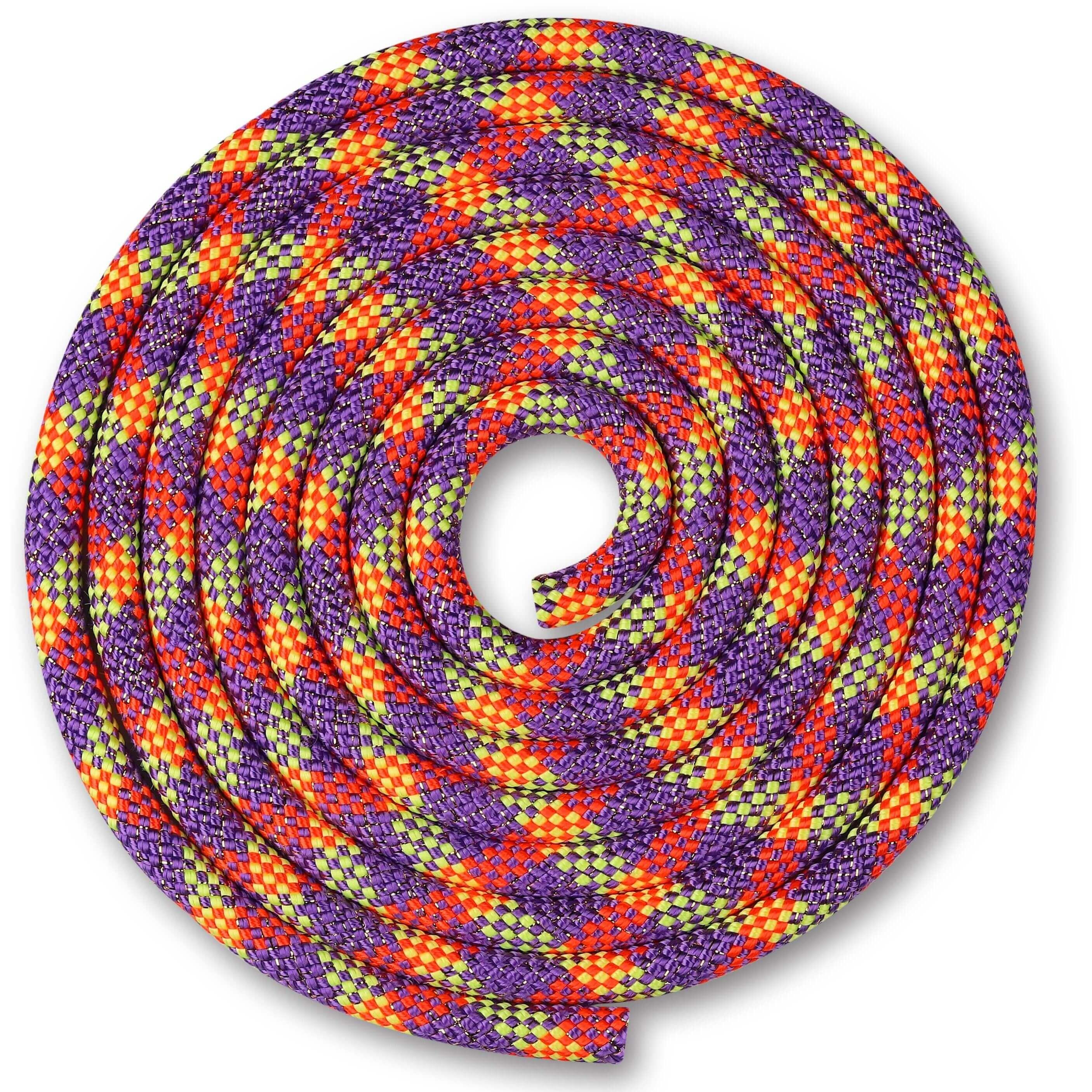 INDIGO SPORTS Cuerda para Gimnasia Rítmica 180 gr con Lurex INDIGO Multicolor1  3 m