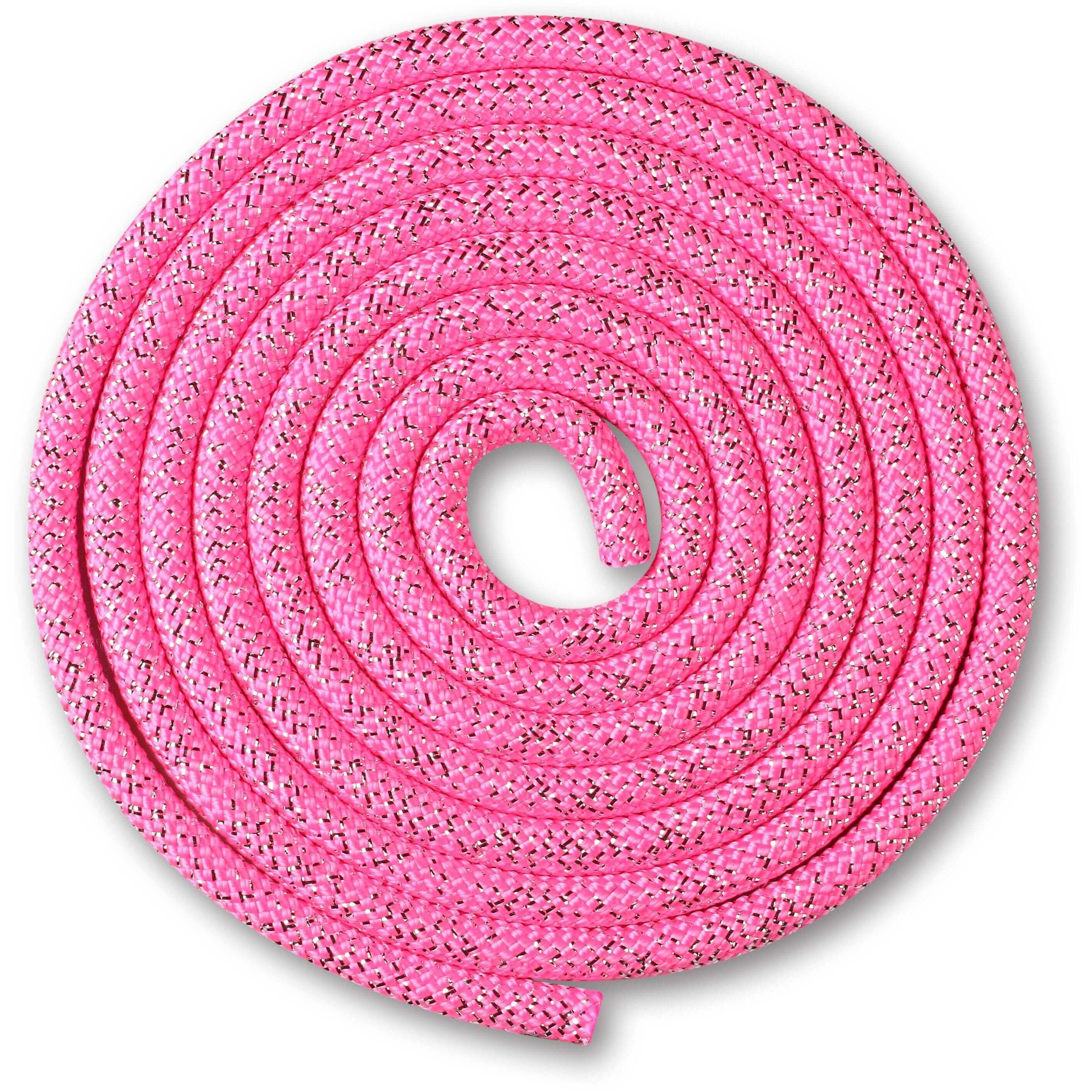 Corda de ginástica rítmica 180g com lurex indigo 3 m rosa