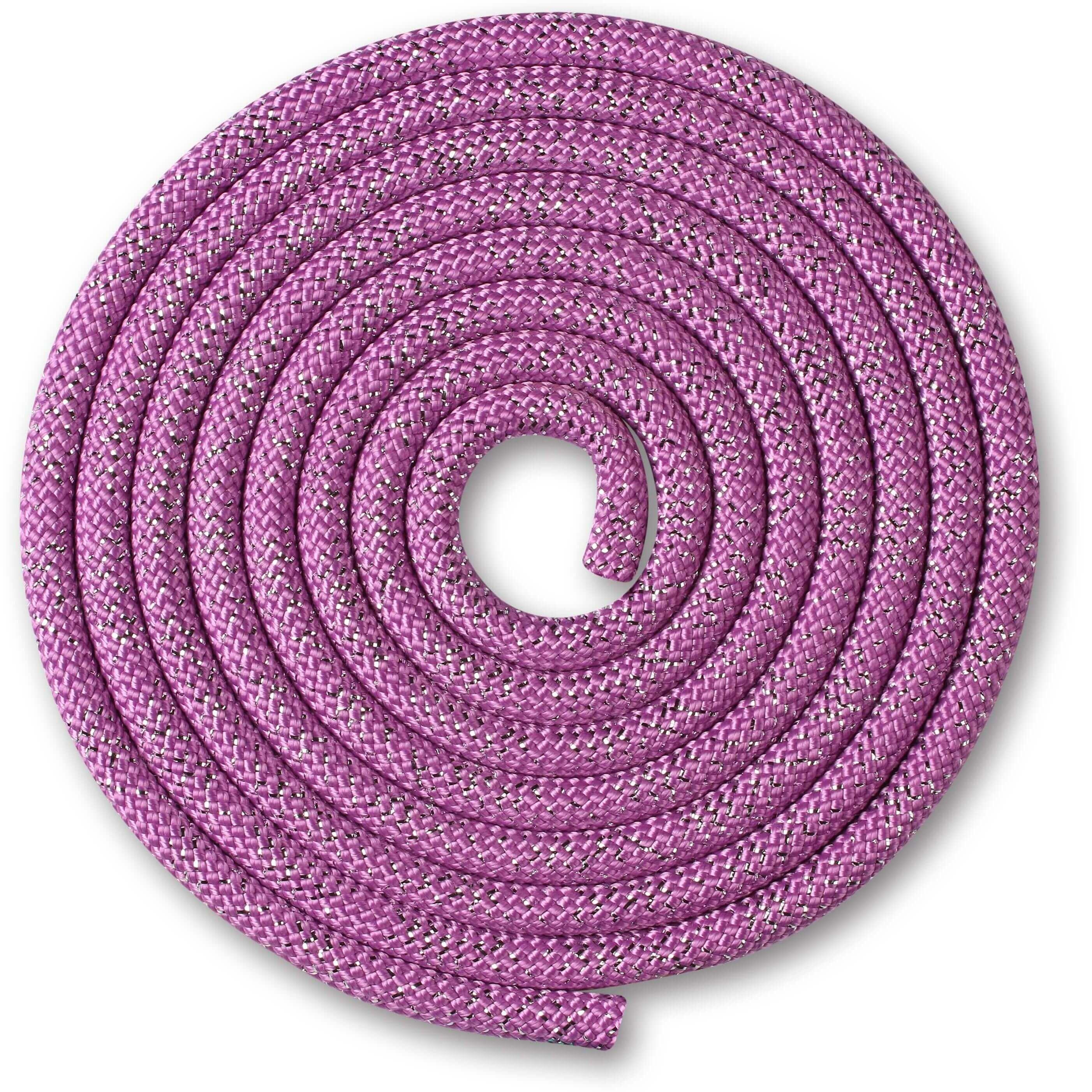 INDIGO SPORTS Cuerda para Gimnasia Rítmica 180 gr con Lurex INDIGO Púrpura 3 m