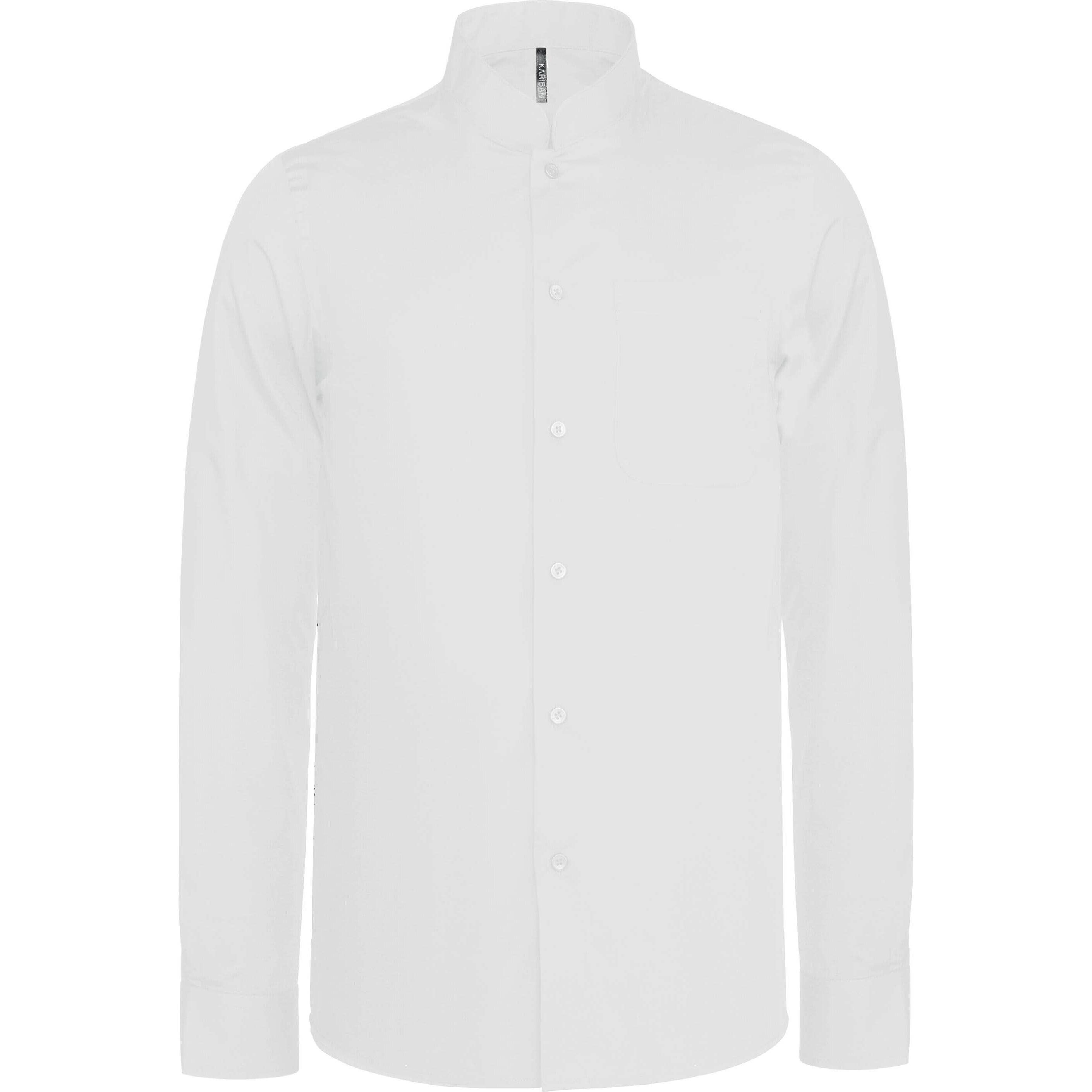 KARIBAN Mao collar shirt Kariban