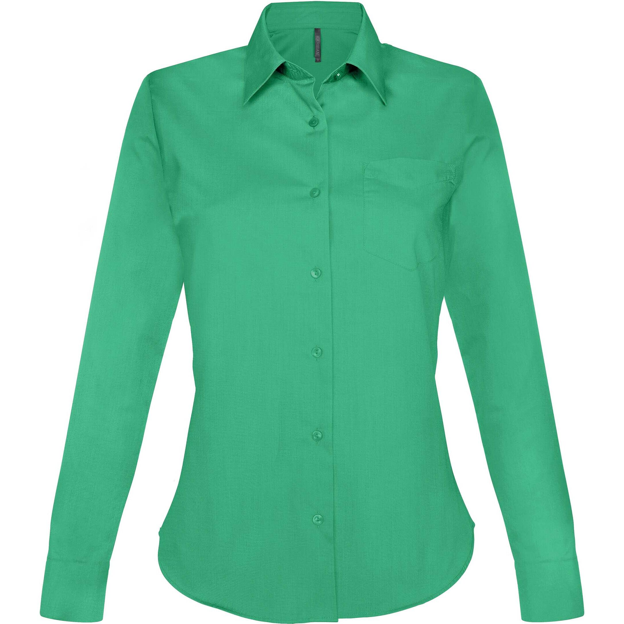 Kariban - Chemise Femme Manches Longues Jesica Kariban - Chemise Manches Longues - Vert - 36 Xs - Decathlon