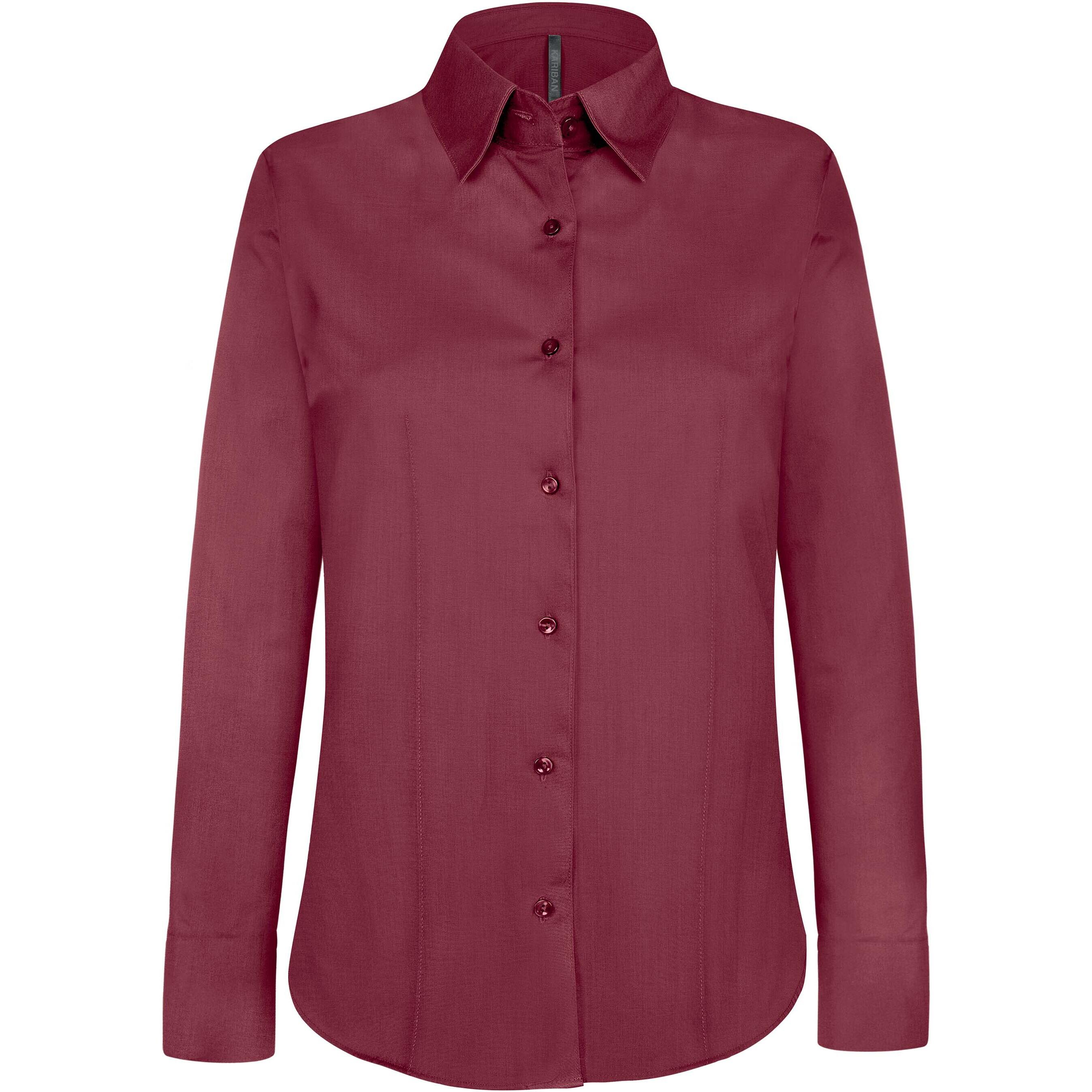 Tweedehands - Shirt vrouw lange mouwen katoen Kariban 2/6