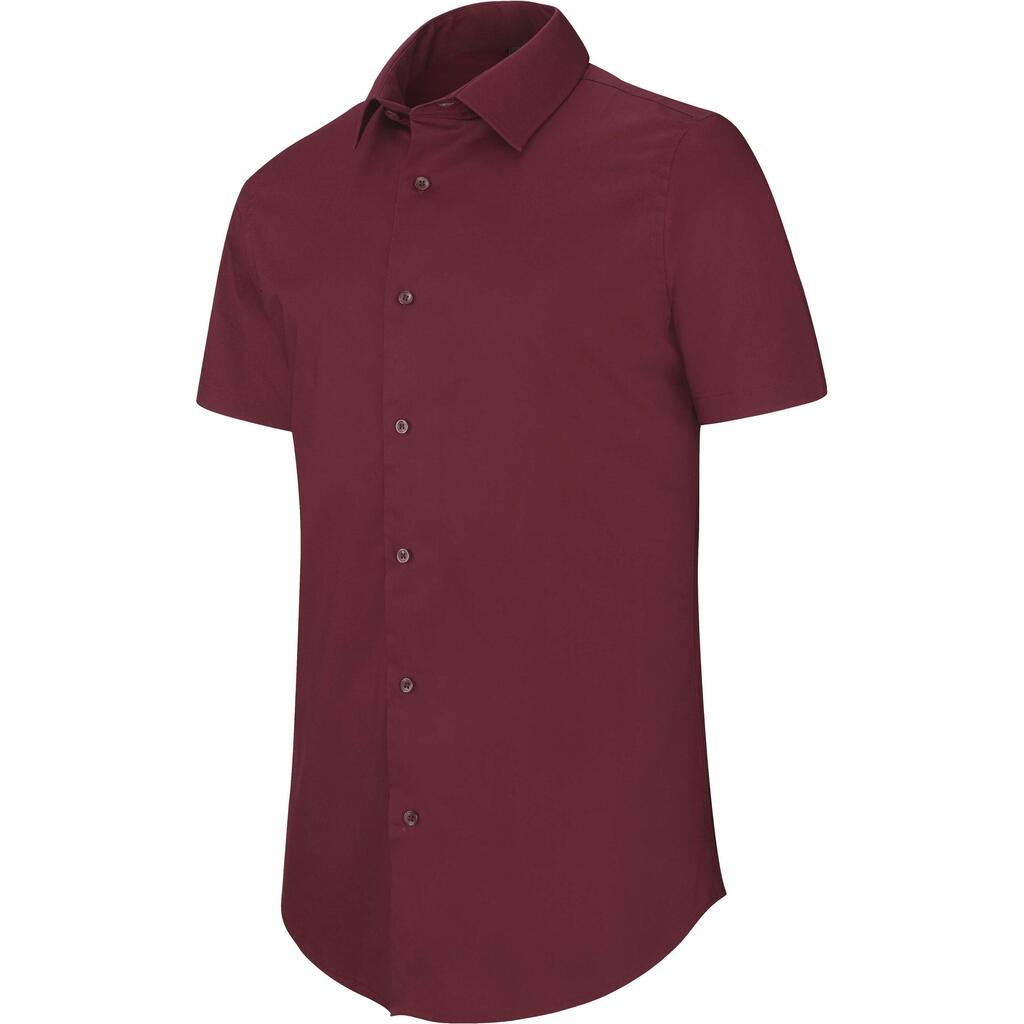 Short-sleeved cotton/elastane shirt Kariban