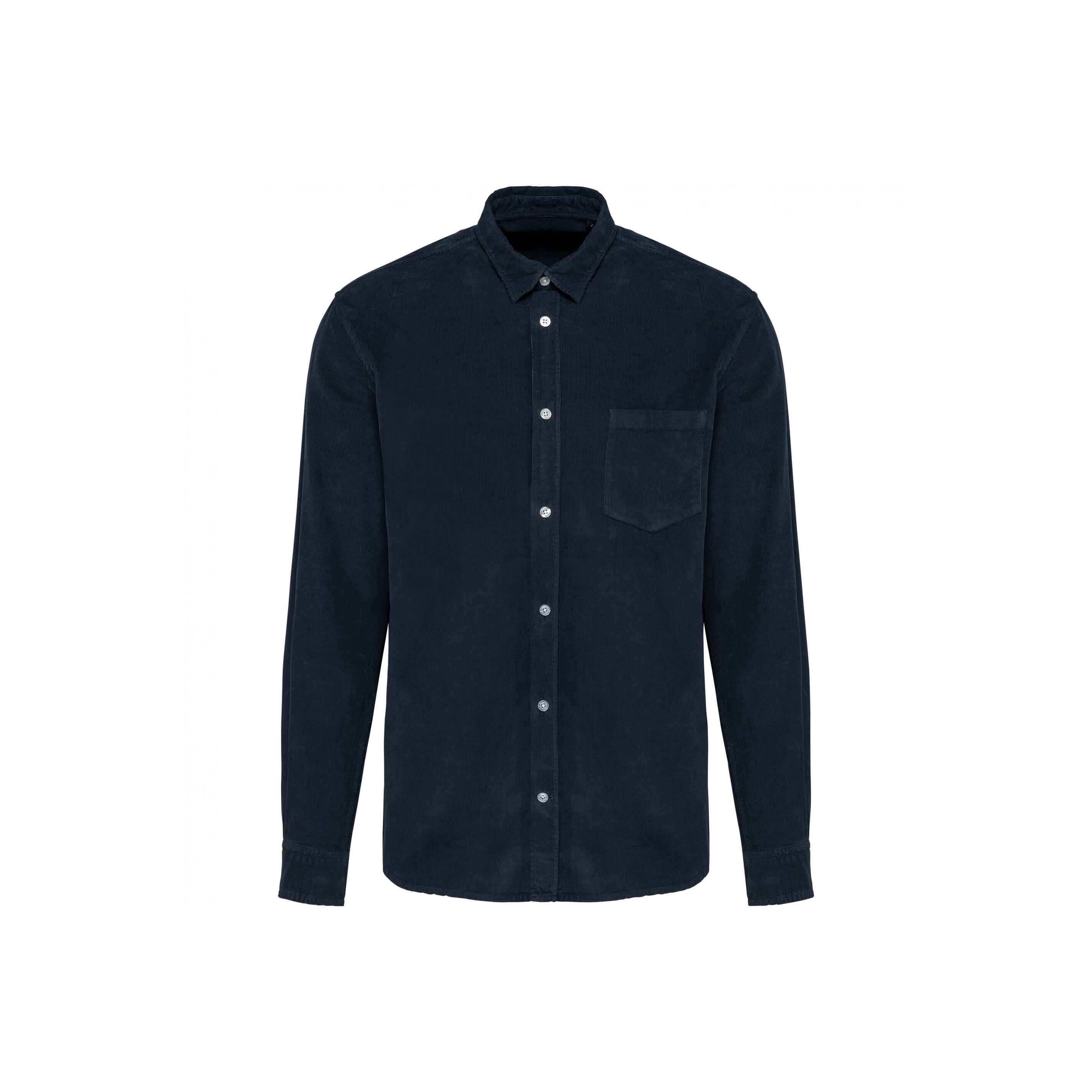 KARIBAN Camicia a maniche lunghe in velluto Kariban