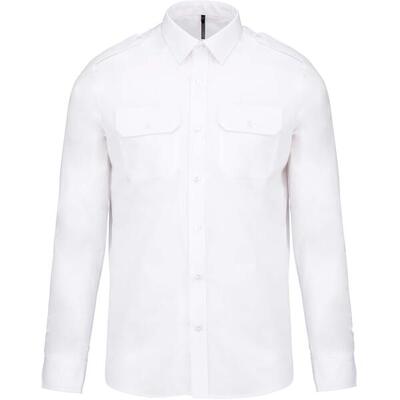 Shirt met lange mouwen kariban pilote