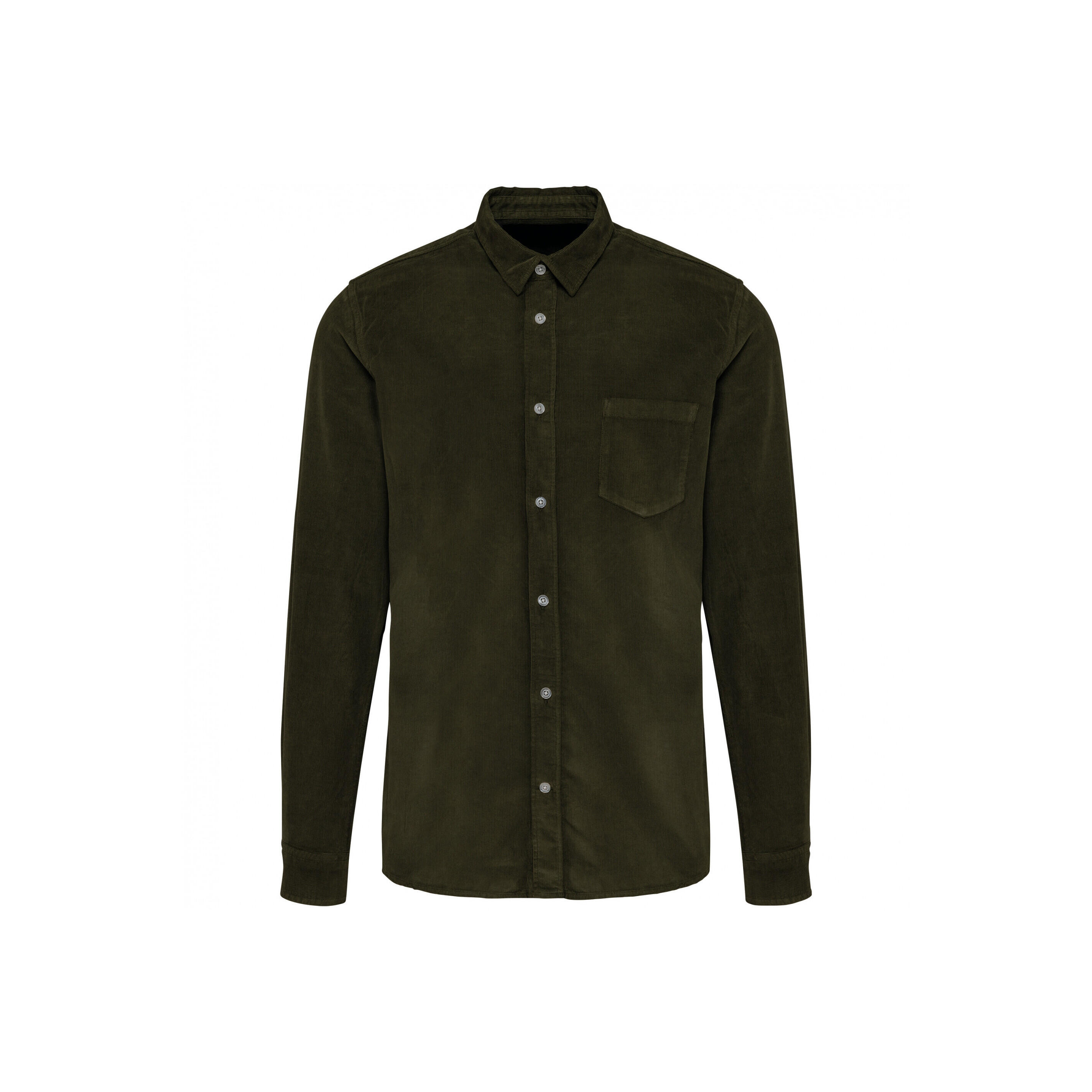 KARIBAN Long-sleeved velvet overshirt Kariban