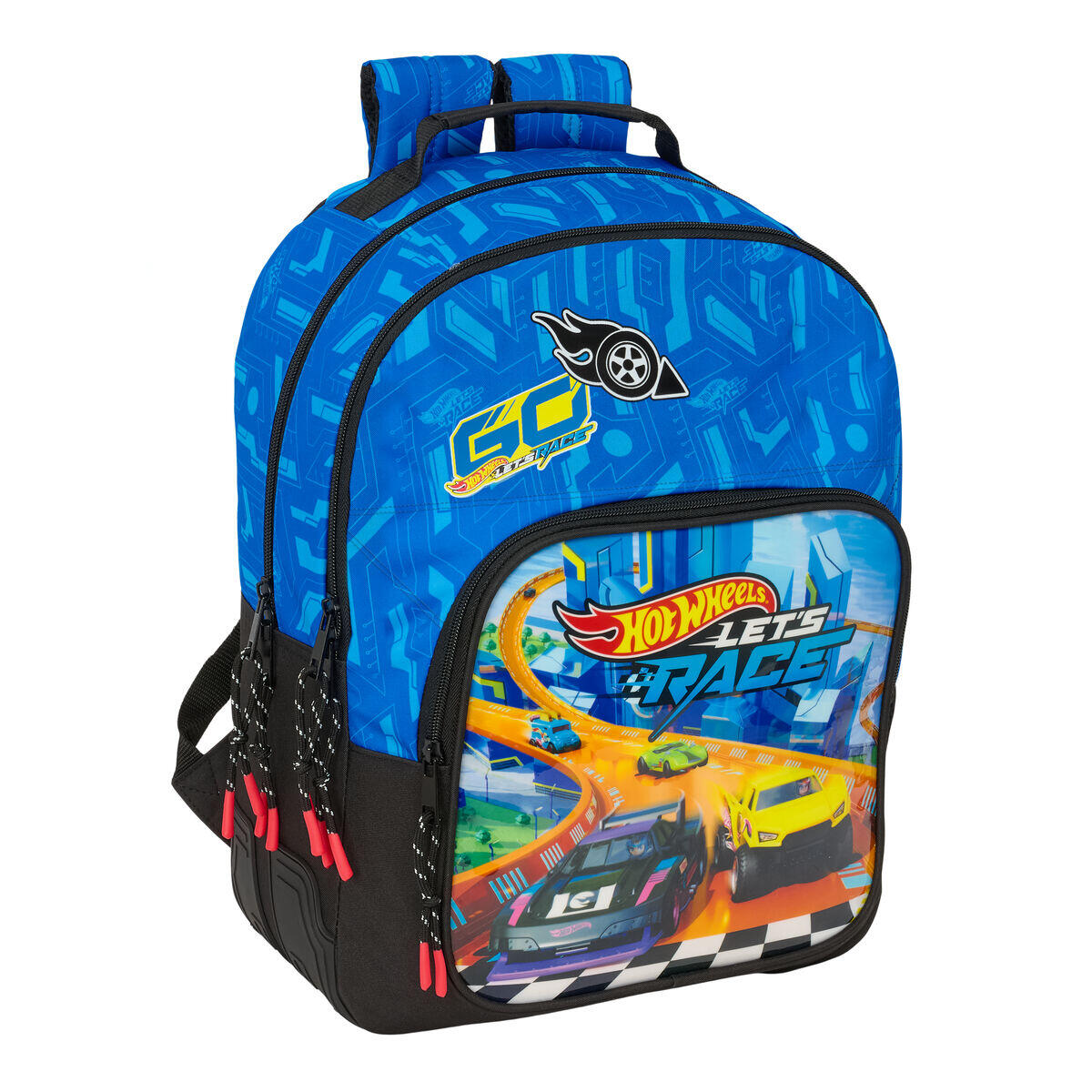 HOT WHEELS Zaino Scuola Hot Wheels Let's race Azzurro