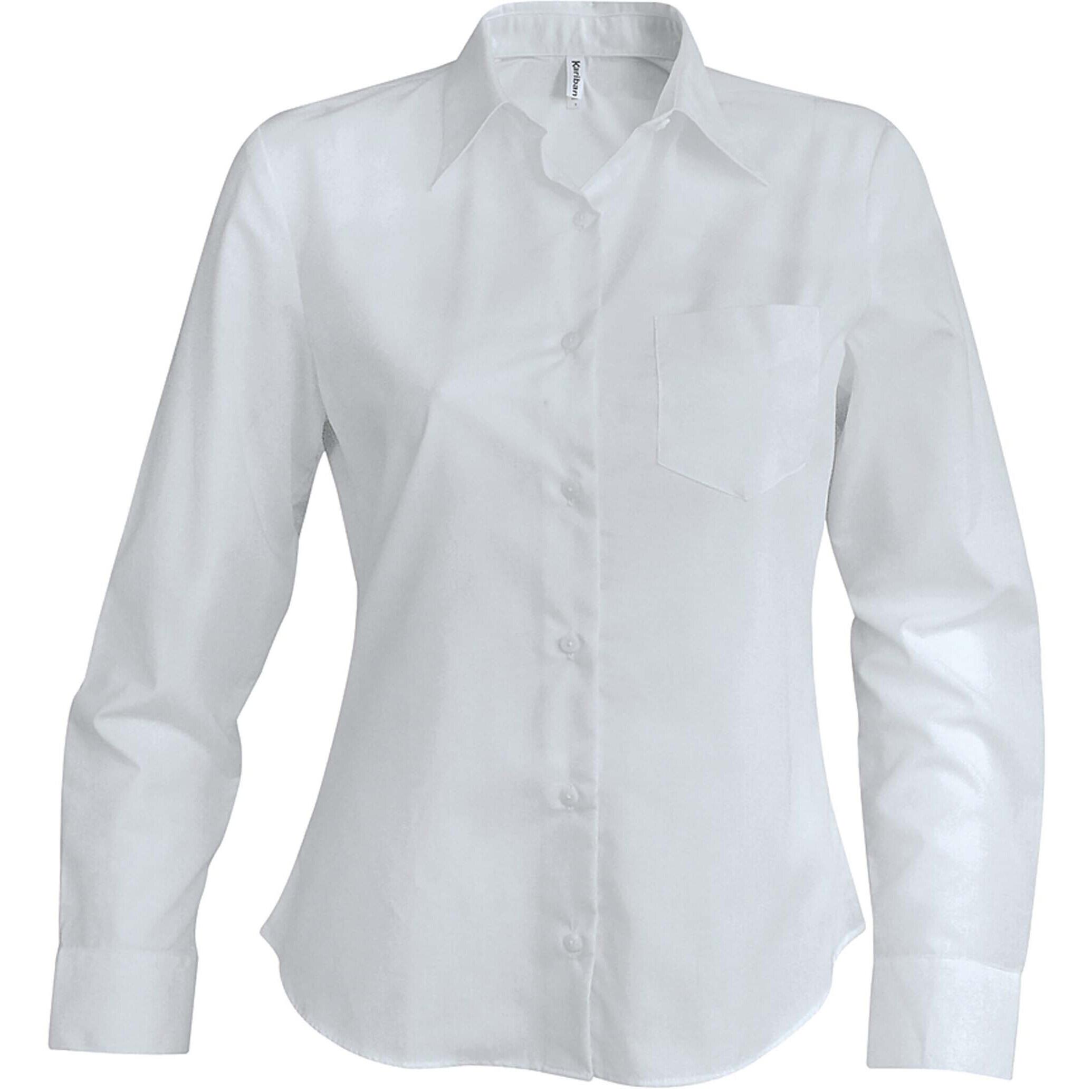 KARIBAN Camicia a maniche lunghe da donna blanc Kariban blanc