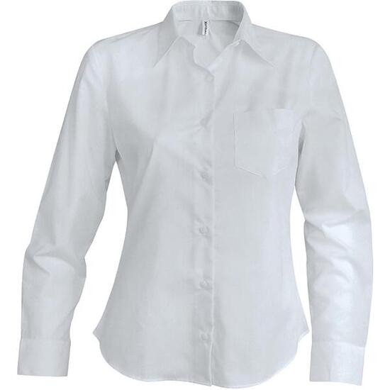 Chemise femme manches longues blanc Kariban blanc