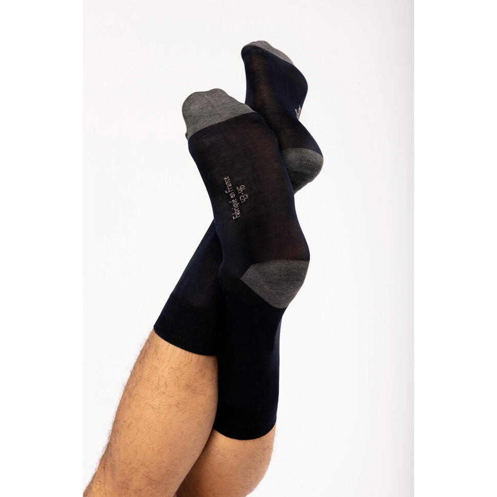 Skarpety miejskie z bawełny merceryzowanej origine france gwarantowane Kariban