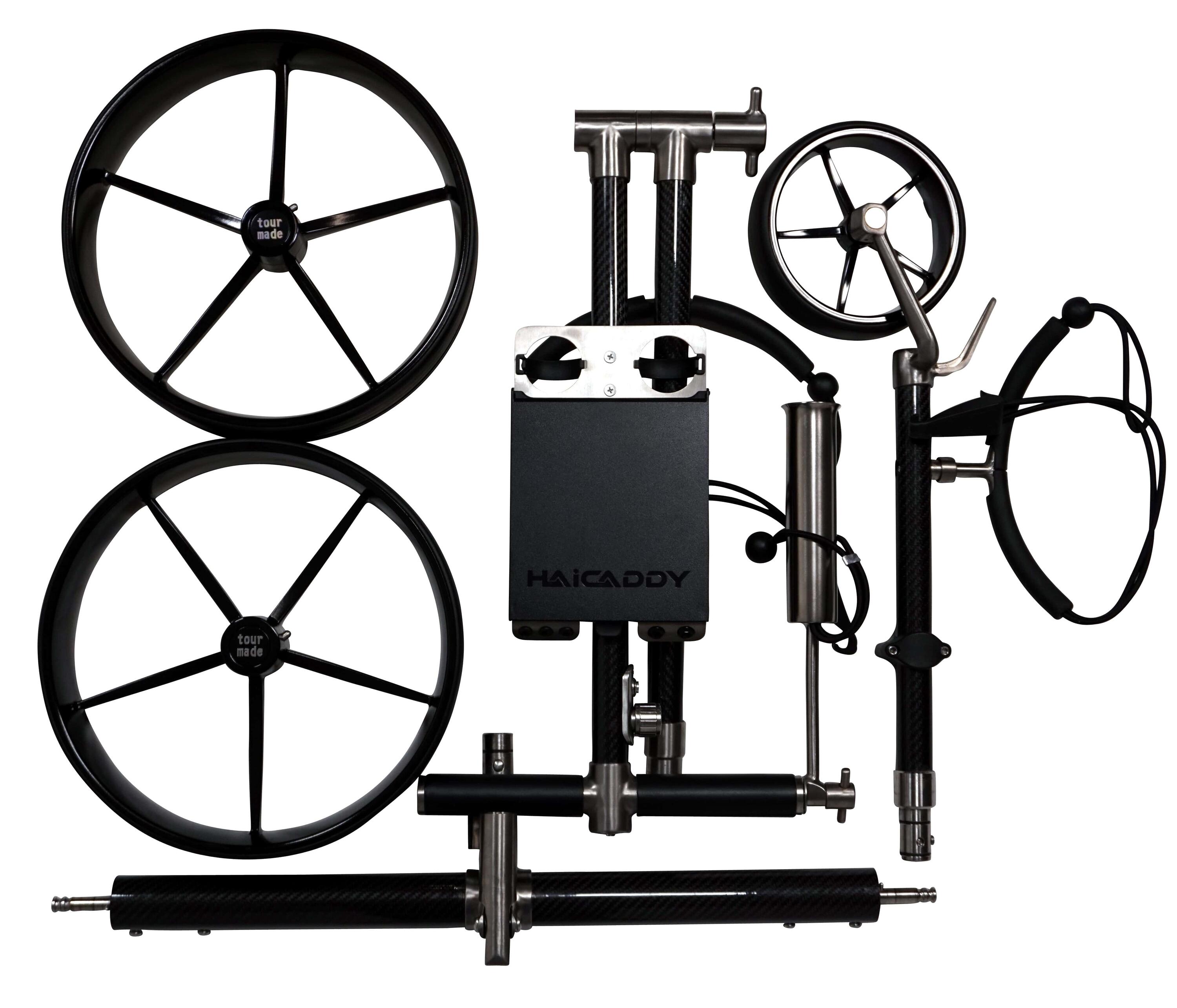 Tour Made Haicaddy® HC9TiC Titanium Carbon Elektrische Golftrolley 7/7